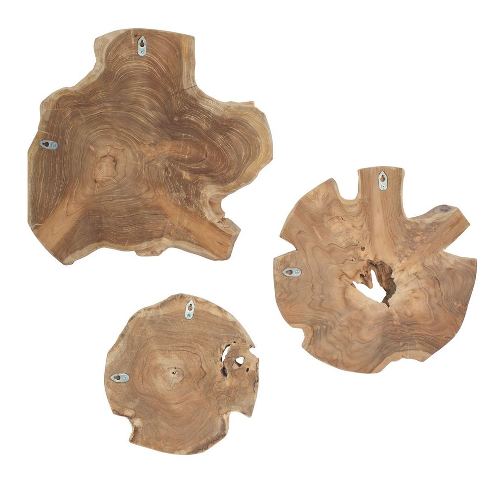 KALANI INDOOR/OUTDOOR WOOD DECOR - BLEACHED S/3