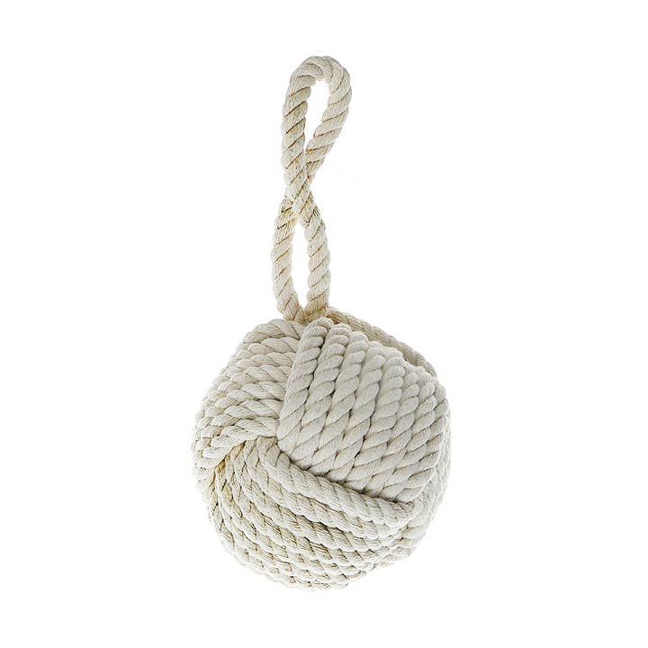 CREAM NAUTICAL KNOT BALL