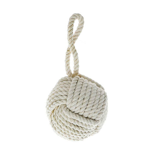 CREAM NAUTICAL KNOT BALL