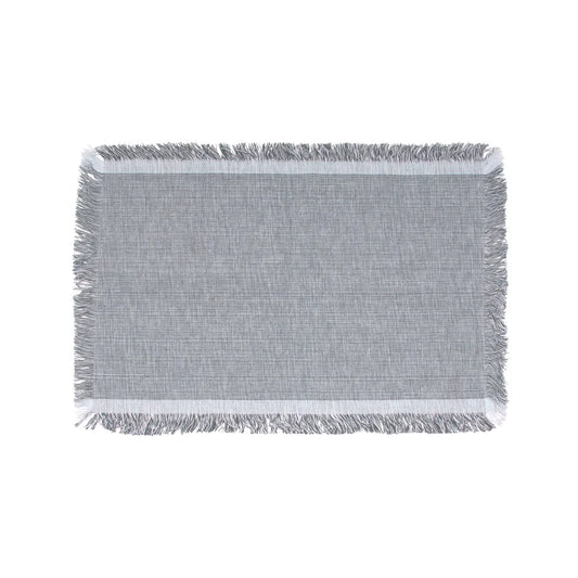 FRINGE PLACEMAT GREY