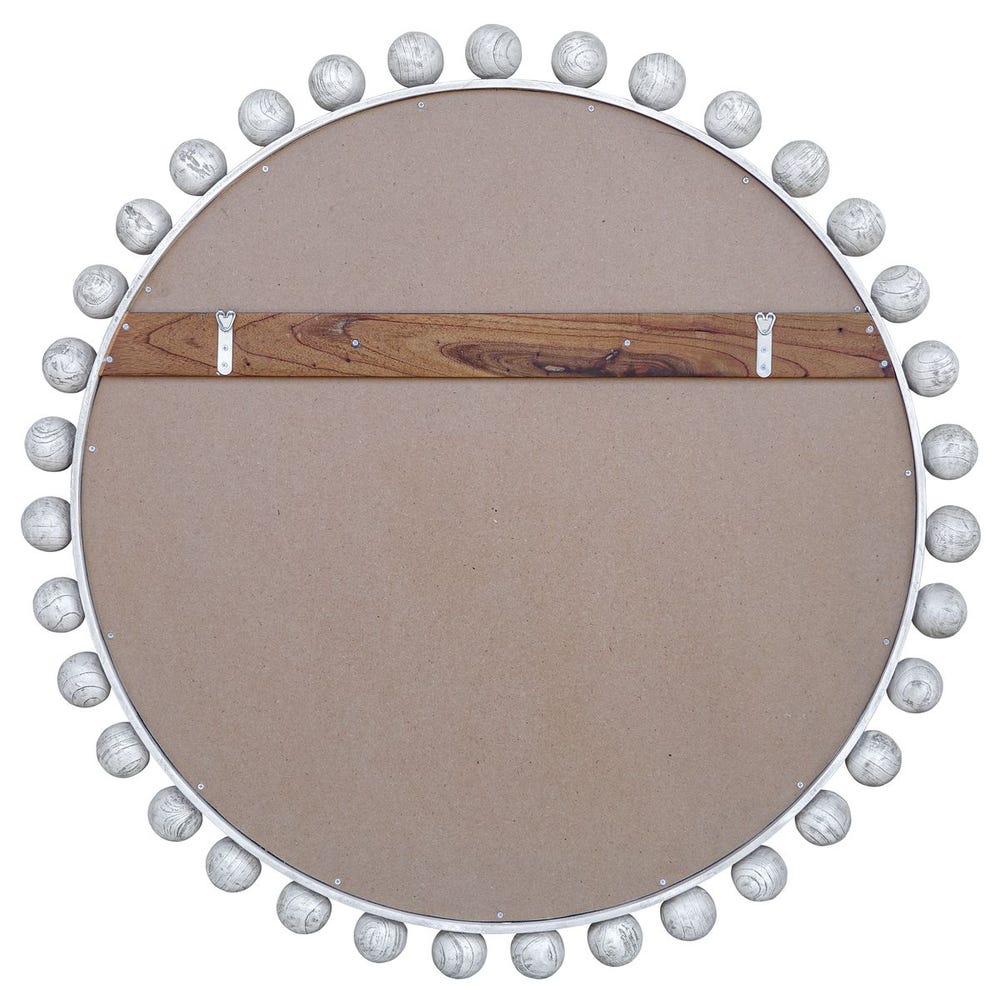 CYRA ROUND MIRROR - RUSTIC IVORY