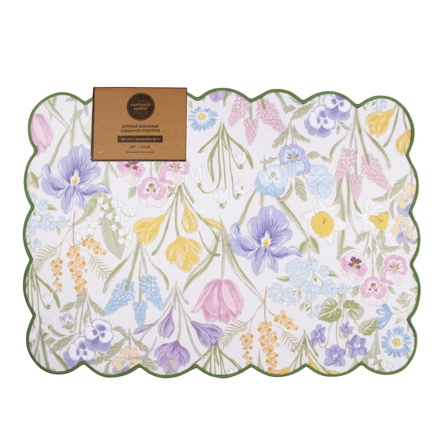 SPRING FLORAL PLACEMAT S/4