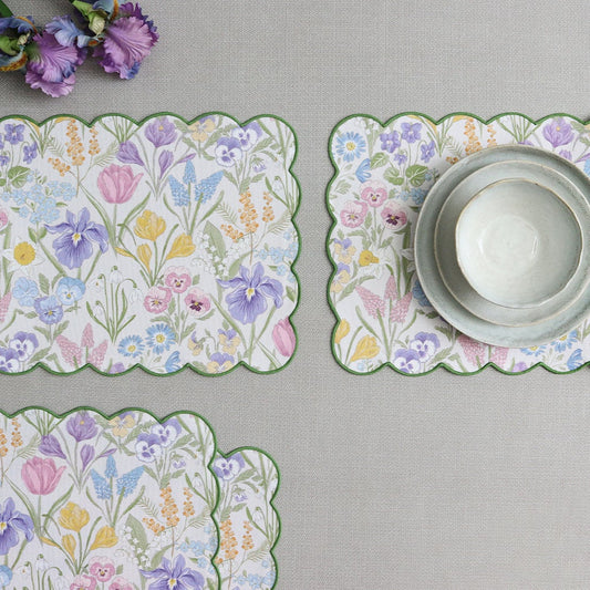 SPRING FLORAL PLACEMAT S/4