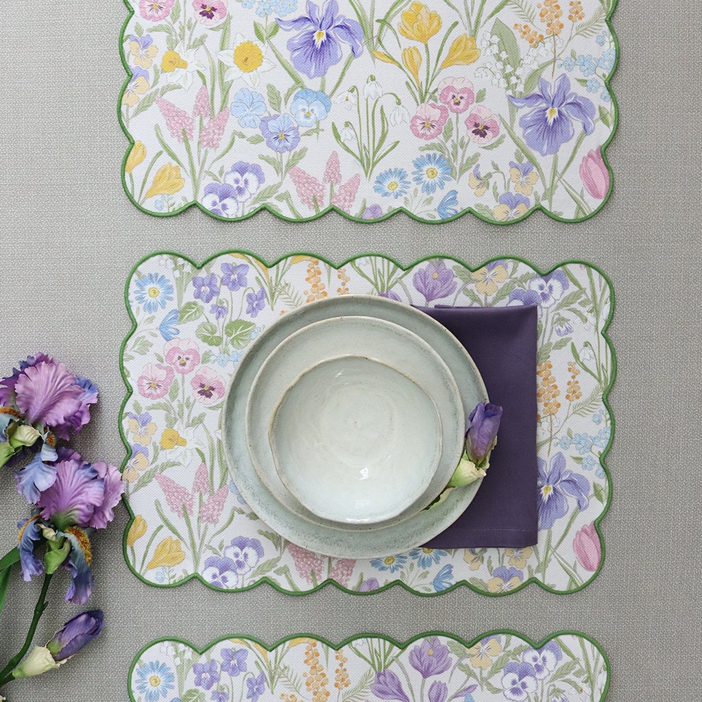 SPRING FLORAL PLACEMAT S/4