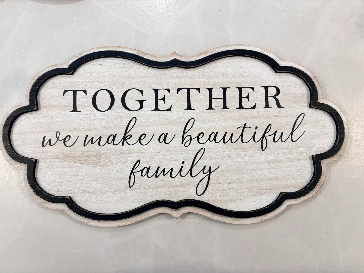 FAMILY TOGETHER WOOD SIGN