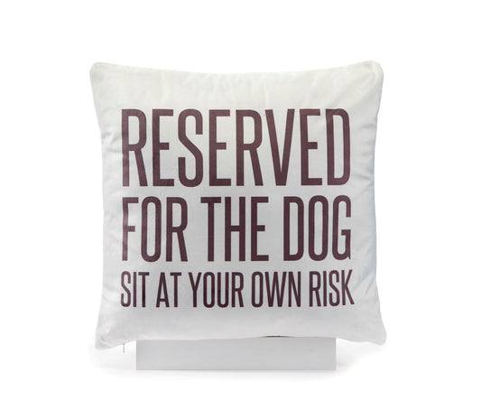 RESERVED FOR THE DOG PILLOW