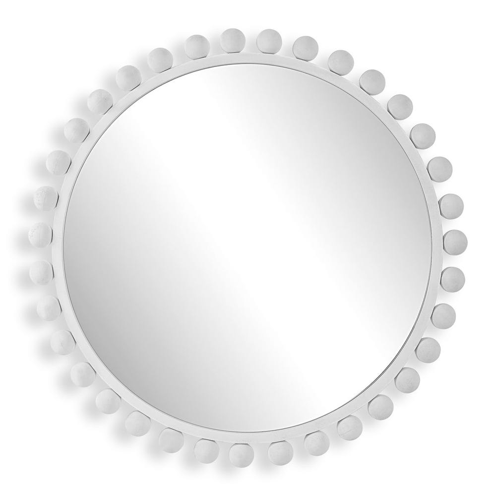 CYRA ROUND MIRROR - WHITE