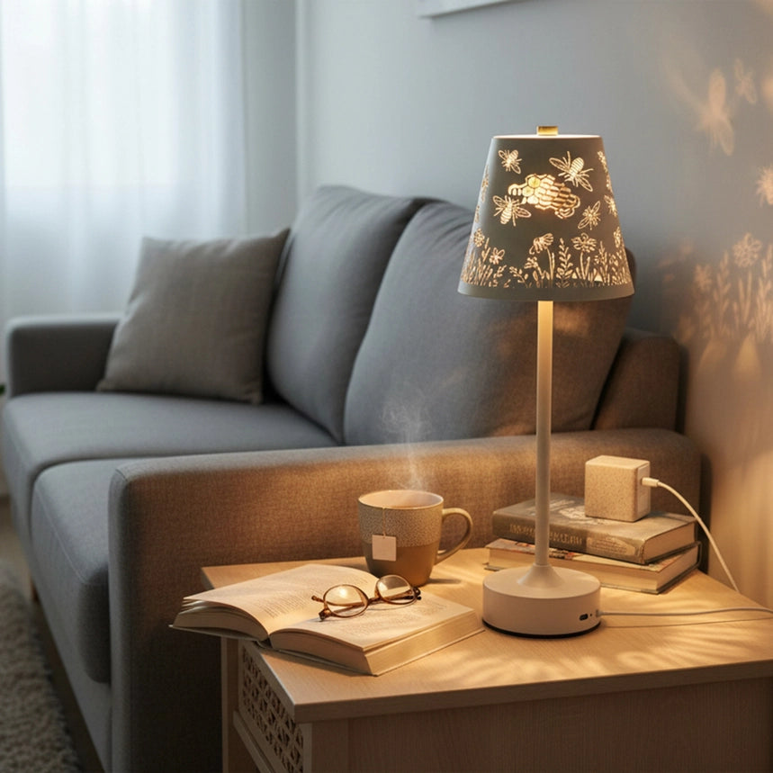 LED USB METAL CUTOUT EMPIRE LAMP