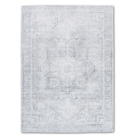 SPARX TRANSITIONAL GREY WASHABLE RUG PPL-903