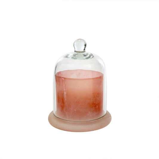 CLOCHE CANDLE FROSTED PINK