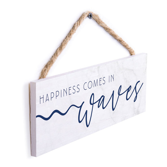 HAPPINESS COMES IN WAVES HANGER