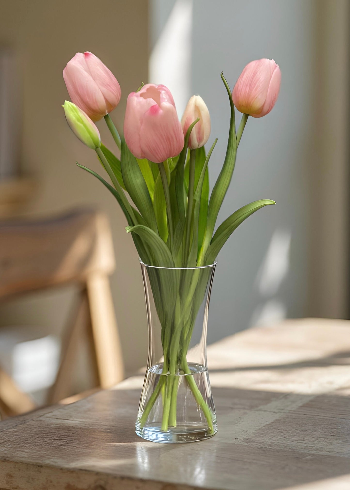PINK FRESH TOUCH TULIP BUNDLE 18"
