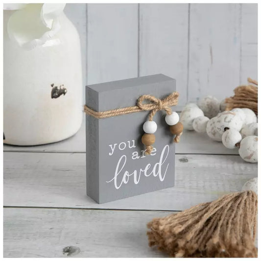 YOU ARE LOVED WOOD BLOCK