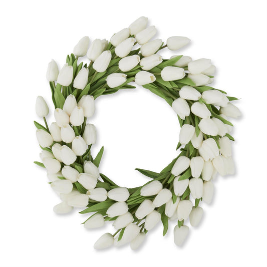 22" REAL TOUCH MINI TULIP WREATH
