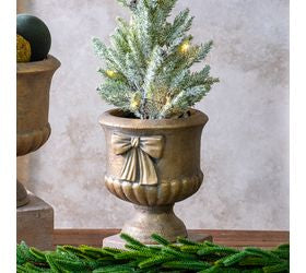GOLD BOW HOLIDAY PLANTER