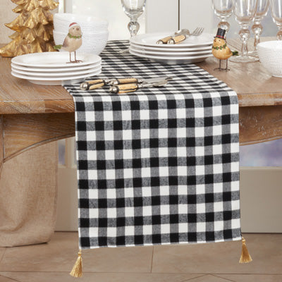 BUFFALO PLAID BLACK RUNNER