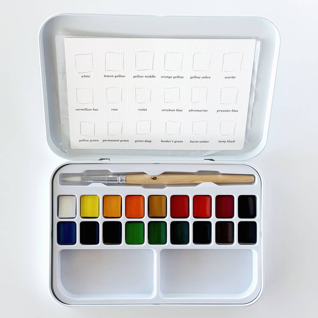 WATERCOLOUR PAINT SET 18 COLOURS