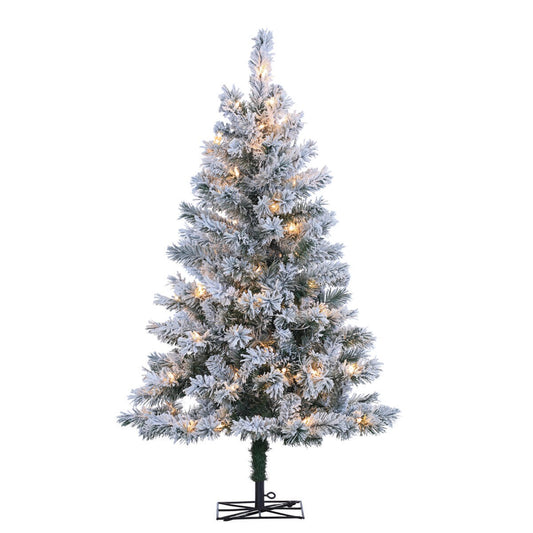 4' FLOCKED COLORADO SPRUCE CHRISTMAS TREE