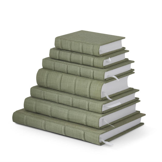 GREEN COTTON CANVAS JOURNALS