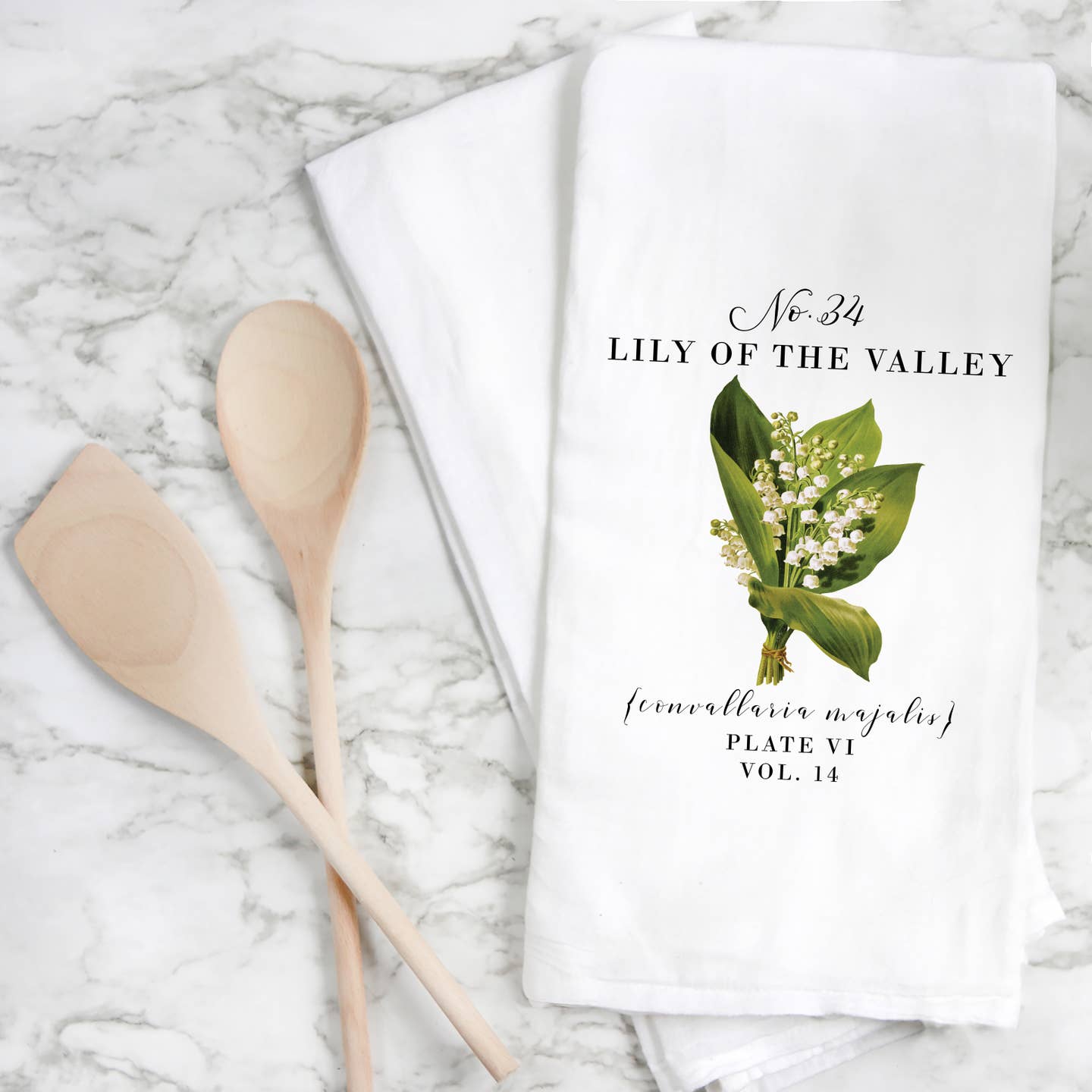LILY OF THE VALLEY TEA TOWEL