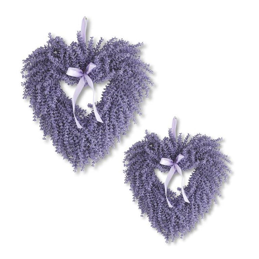 LAVENDER HEART WREATH