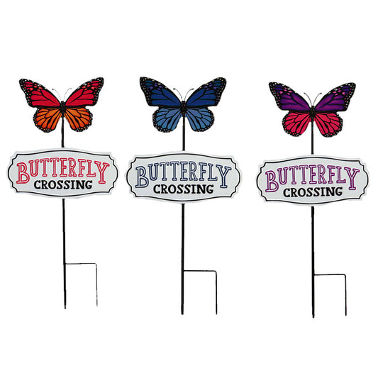 BUTTERFLY CROSSING GARDEN STAKES