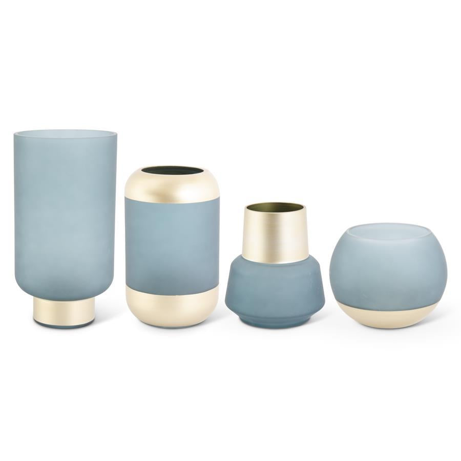 GREEN & GOLD VASES
