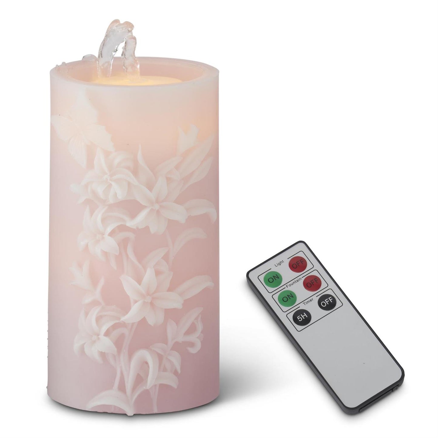 PINK LILY LED WATER CANDLE