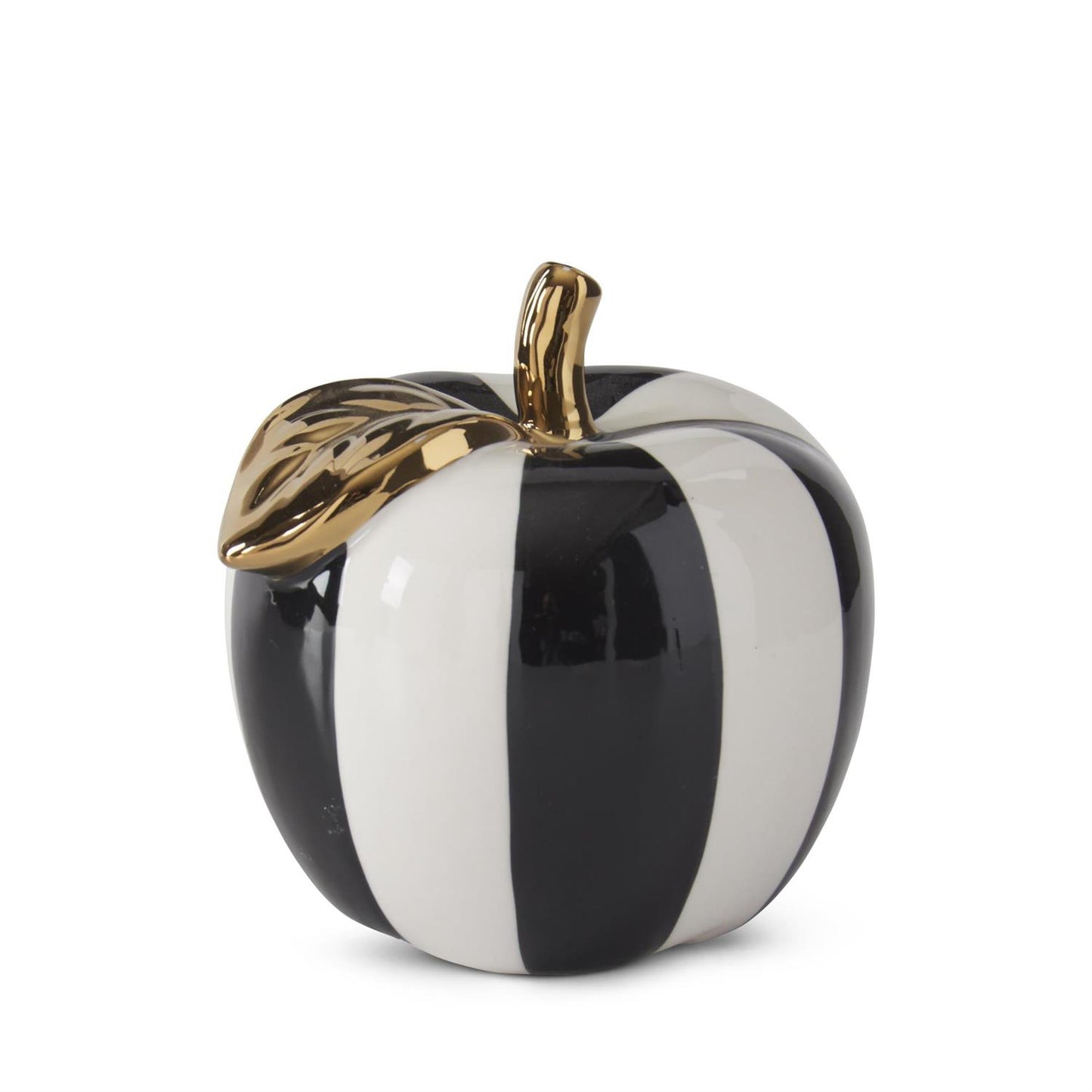 BLACK & WHITE CERAMIC APPLE