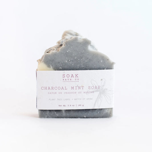 SOAK CHARCOAL MINT BAR SOAP