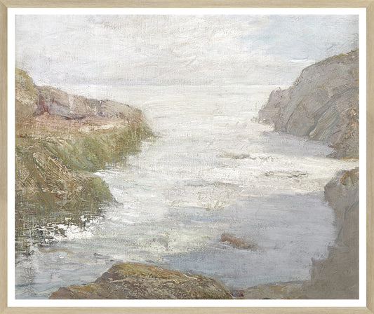 AT LOW TIDE C. 1841 GLASS FRAMED ART