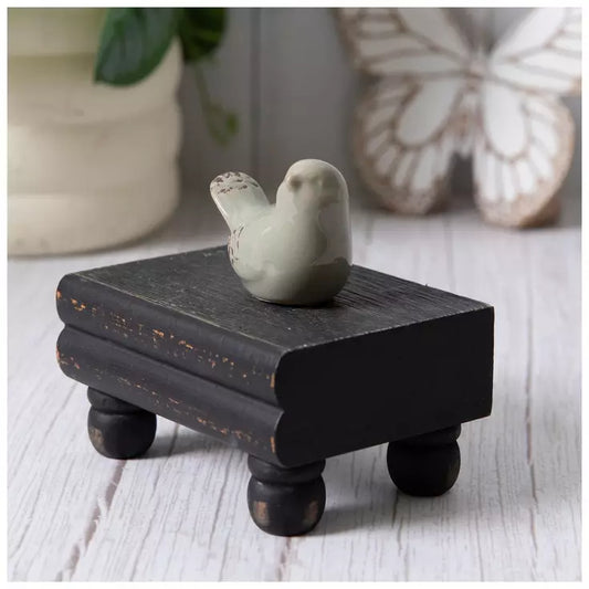 SMALL DISTRESSED CERAMIC BIRD