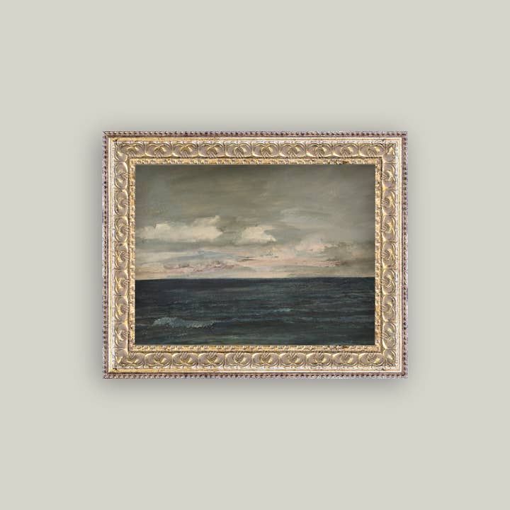 OCEAN VIEW FRAMED ANTIQUE ART
