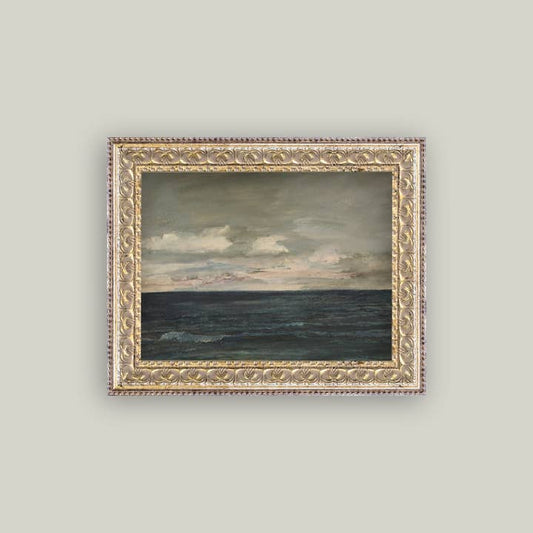 OCEAN VIEW FRAMED ANTIQUE ART