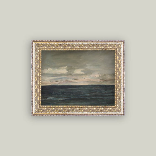 OCEAN VIEW FRAMED ANTIQUE ART