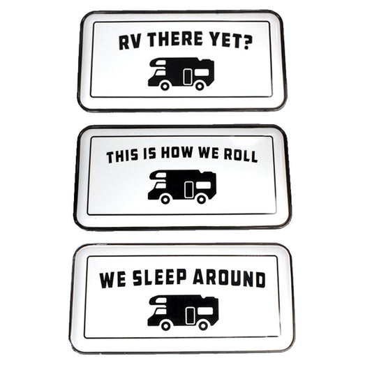 RV THERE YET METAL SIGN