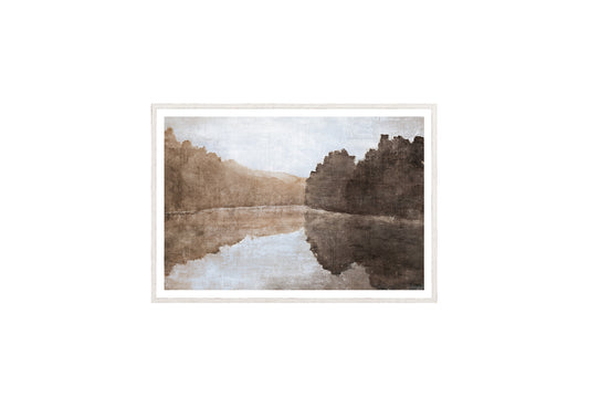 MISTY REFLECTION I GLASS FRAMED ART