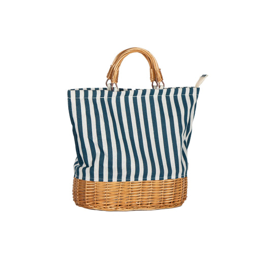 INSULATED BLUE PICNIC BAG