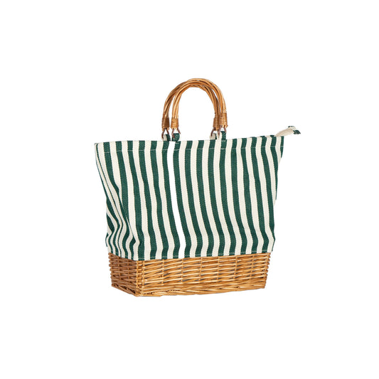 INSULATED GREEN PICNIC BAG