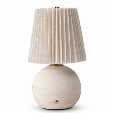 RECHARGABLE CERAMIC TABLE LAMP