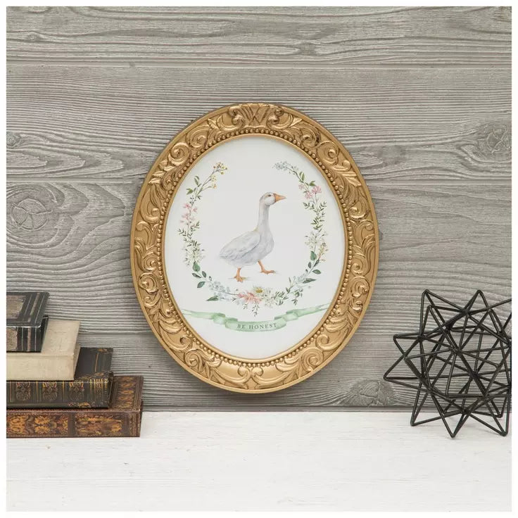VINTAGE BE HONEST GOOSE WALL ART