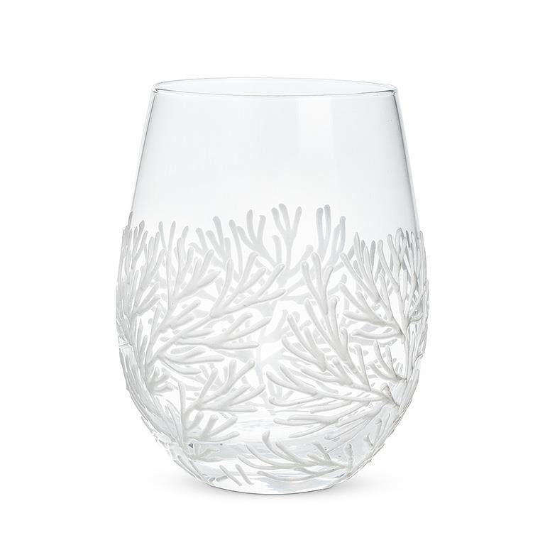 CORAL STEMLESS WINE GLASS