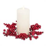 RED BERRY CANDLE RING