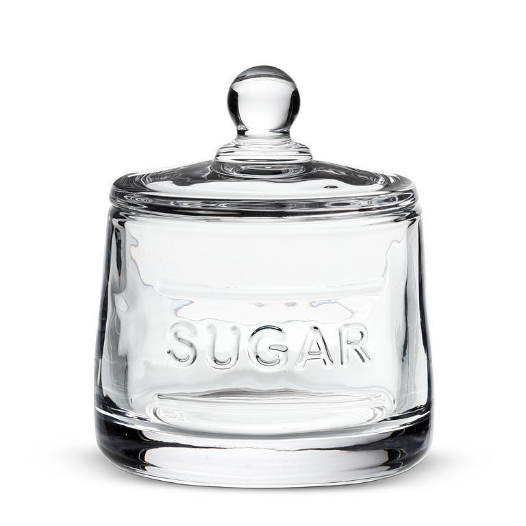 GLASS SUGAR JAR