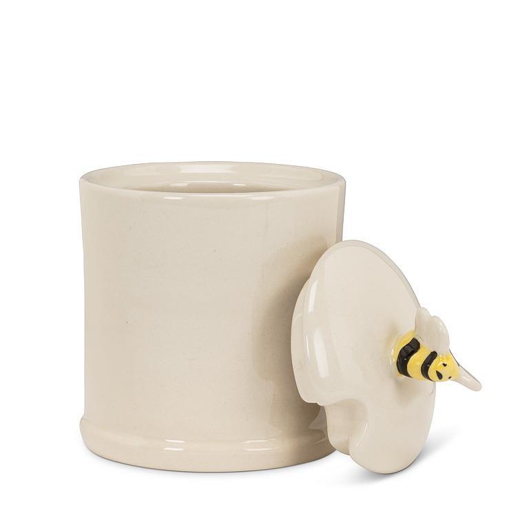 BEE TOPPED JAM JAR