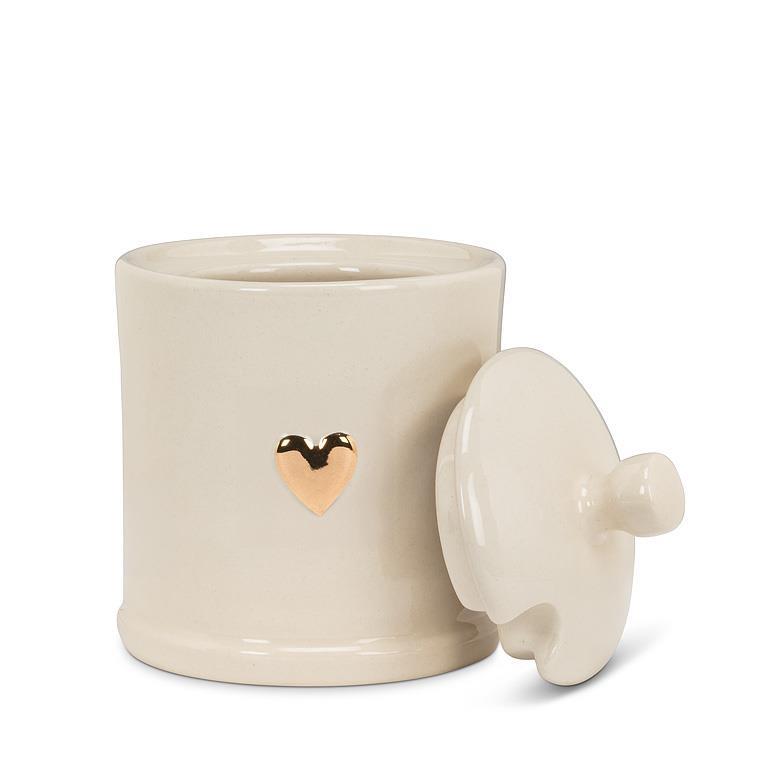 GOLD HEART JAM JAR