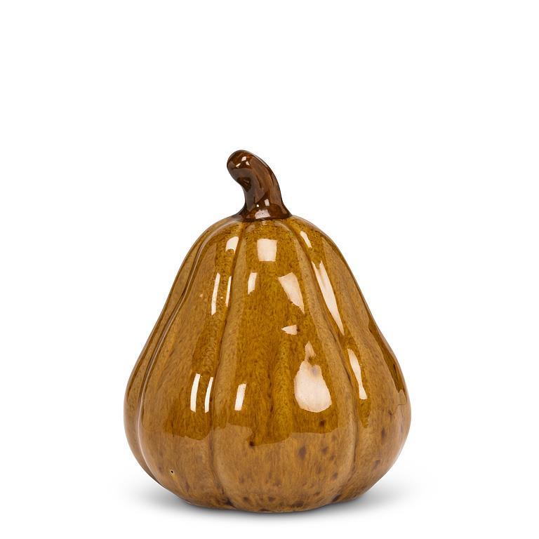 SMALL PUMPKIN CERAMIC DECOR