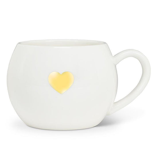 GOLD HEART MUG