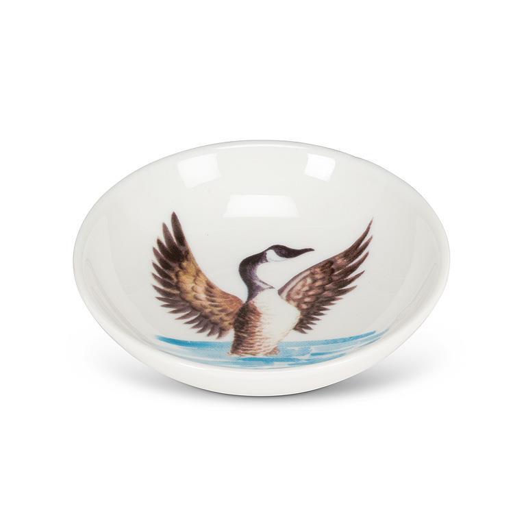 SMALL DISH W/ CANADA GOOSE