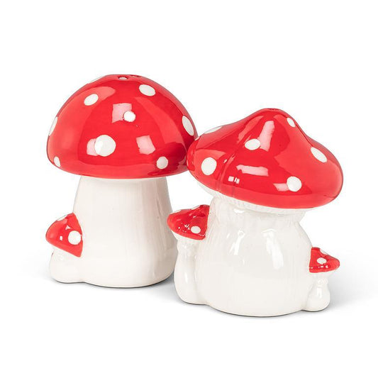 DOT MUSHROOM SALT & PEPPER SHAKERS